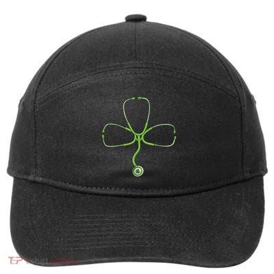 Stethoscope Clover 7-Panel Snapback Hat
