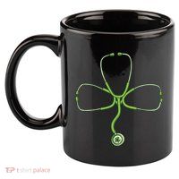 Stethoscope Clover 11oz C Handle Ceramic Mug