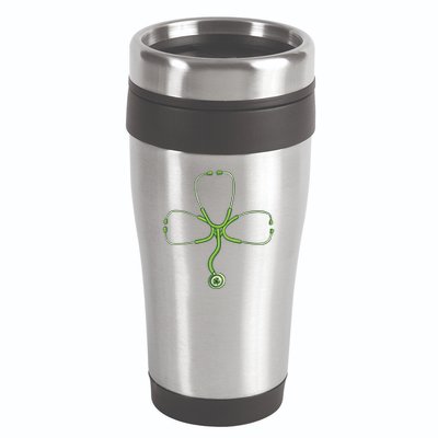 Stethoscope Clover 16oz Travel Tumbler