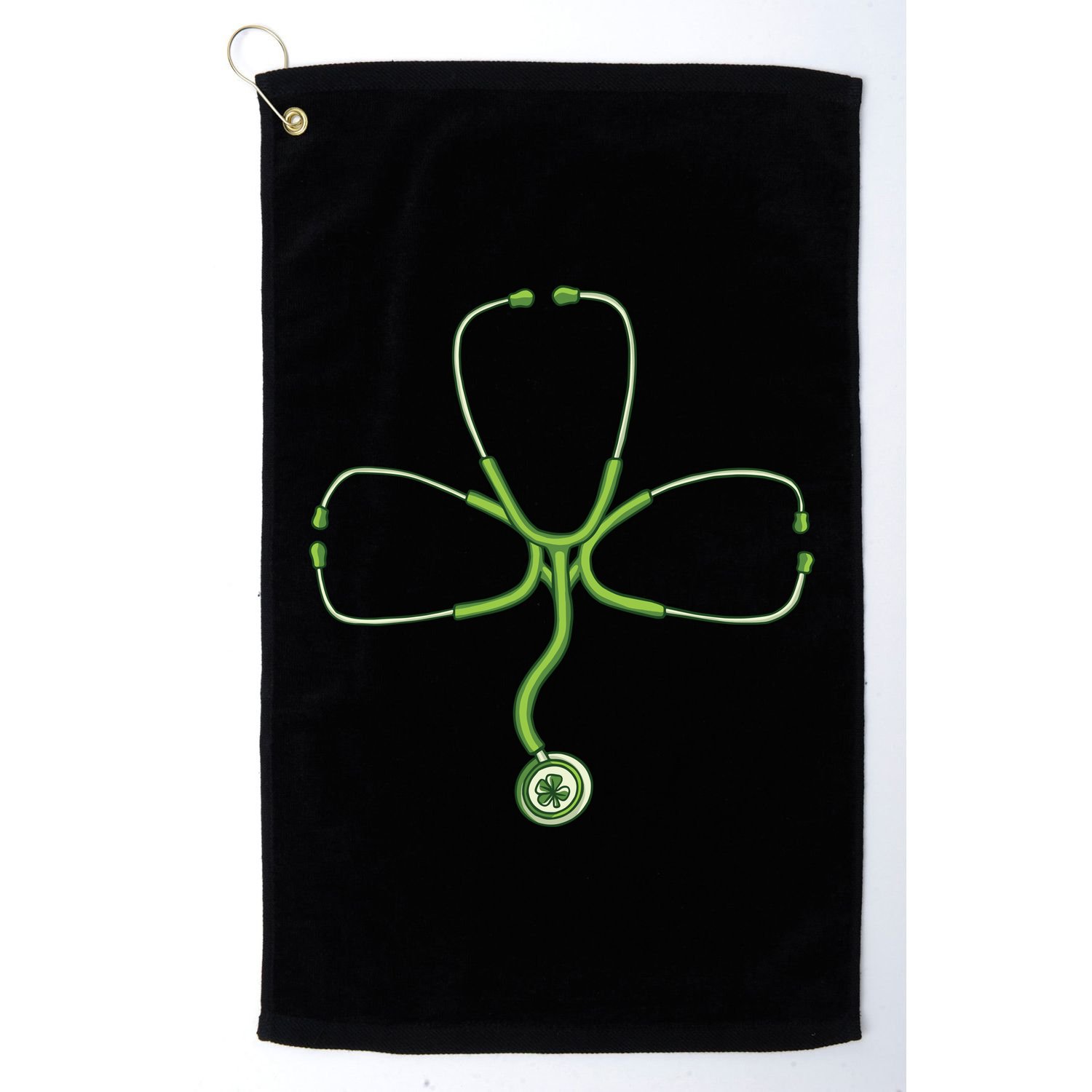 Stethoscope Clover Golf Towel