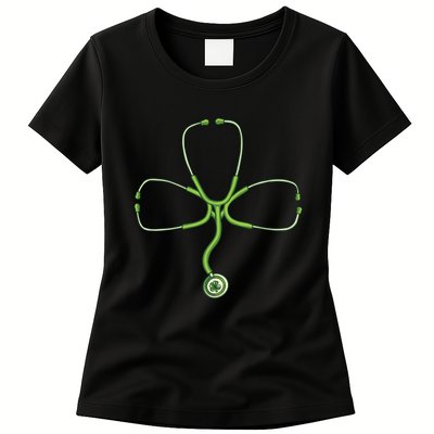 Stethoscope Clover Womens T-Shirt