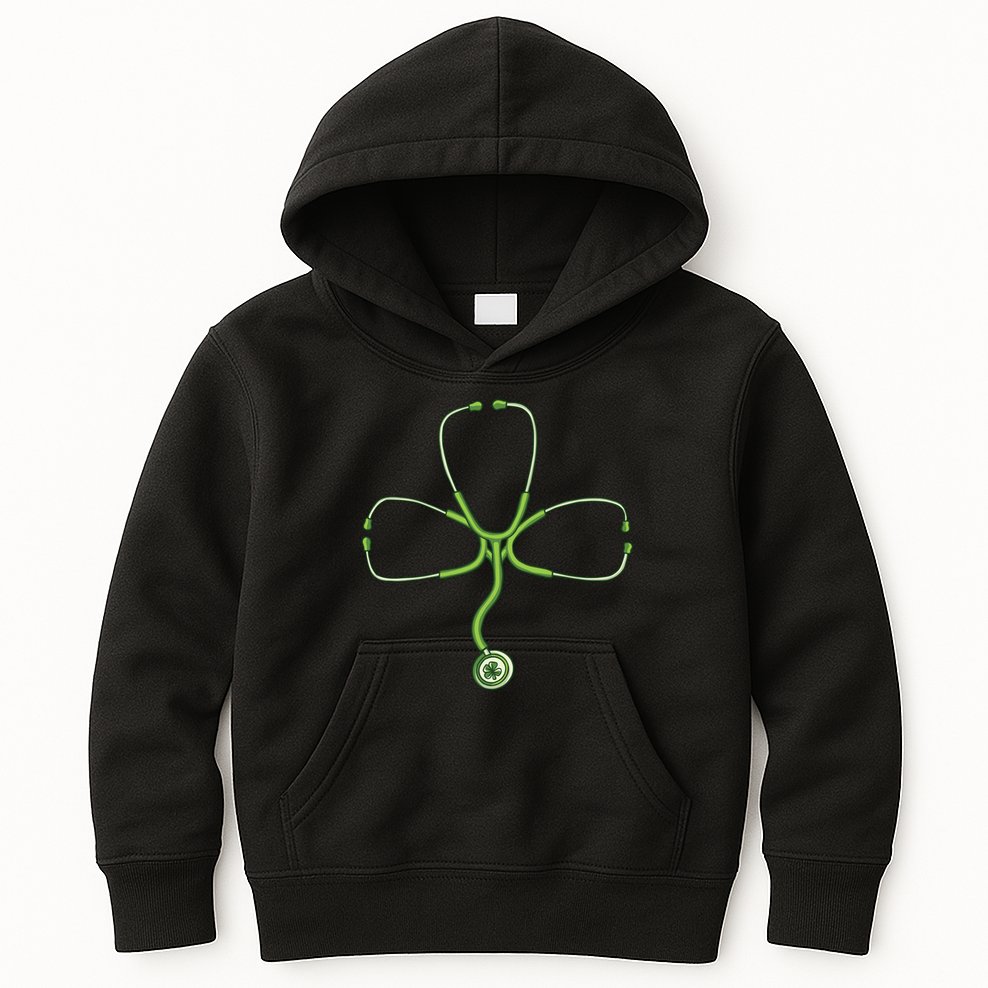 Stethoscope Clover Kids Hoodie