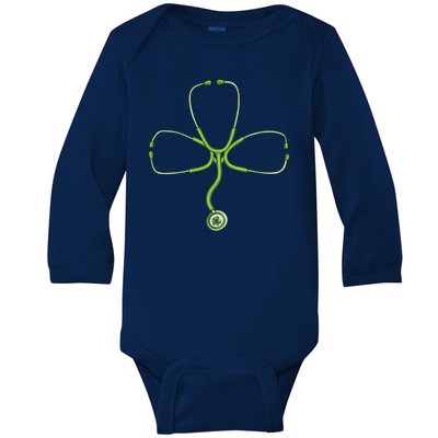 Stethoscope Clover Baby Long Sleeve Bodysuit