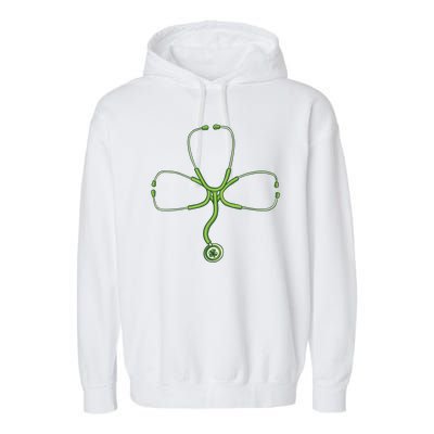 Stethoscope Clover Garment-Dyed Fleece Hoodie