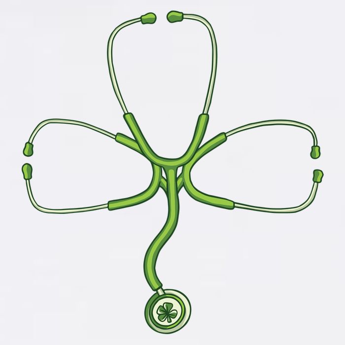 Stethoscope Clover Garment-Dyed Sweatshirt