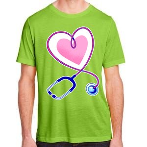 Stethoscope Heart Nursing  Adult ChromaSoft Performance T-Shirt