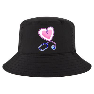 Stethoscope Heart Nursing  Cool Comfort Performance Bucket Hat
