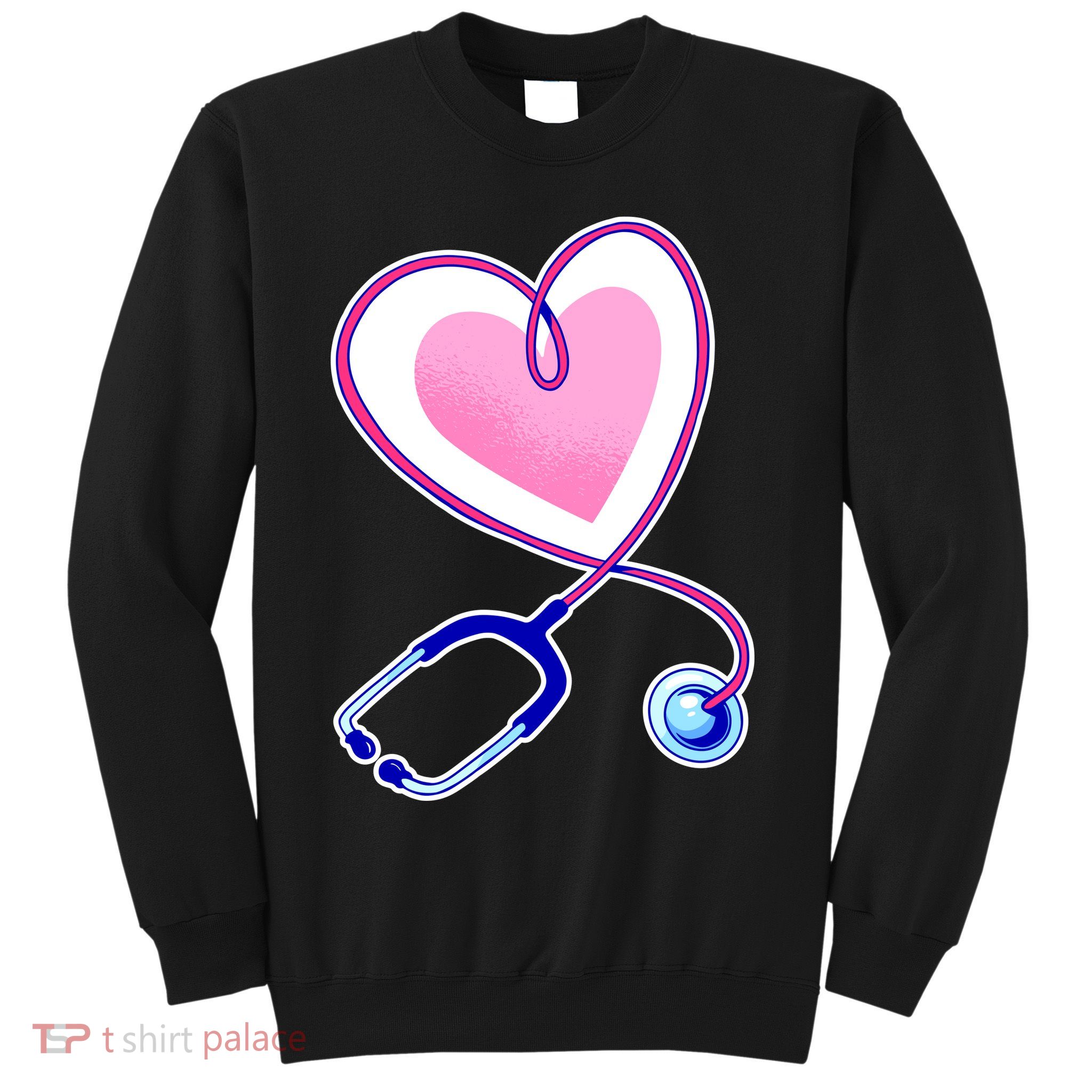 Stethoscope Heart Nursing  Sweatshirt