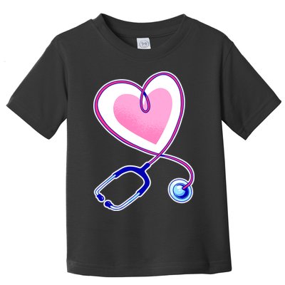 Stethoscope Heart Nursing  Toddler T-Shirt