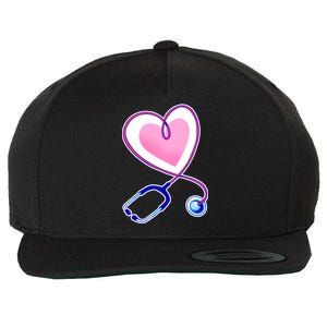 Stethoscope Heart Nursing  Wool Snapback Cap