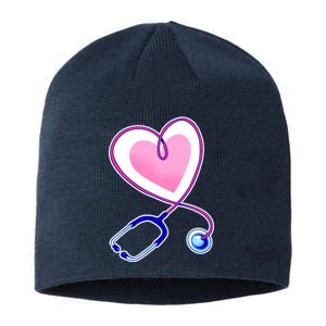 Stethoscope Heart Nursing  Sustainable Beanie