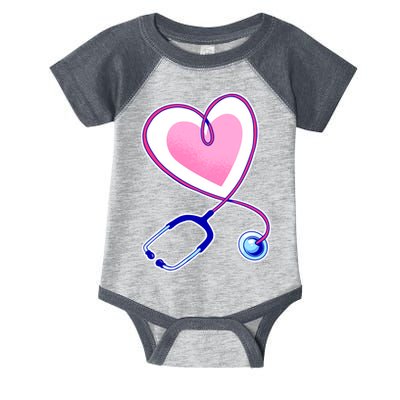 Stethoscope Heart Nursing  Infant Baby Jersey Bodysuit