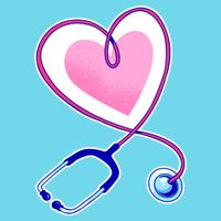 Stethoscope Heart Nursing  Poster