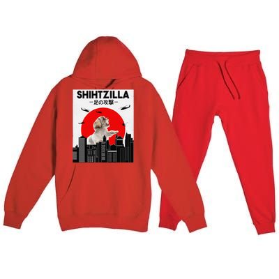 Shih Tzu Funny Shih Tzu Shih Tzu Premium Hooded Sweatsuit Set