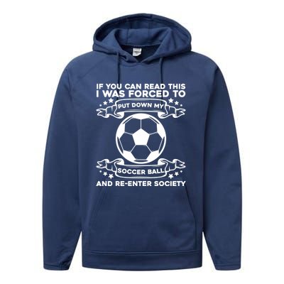 Soccer Team Fan Gift Supporter Soccer Player Gift Performance Fleece Hoodie