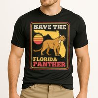 Save The Florida Panther Retro Wildlife Cougar Cooling Performance Crew T-Shirt