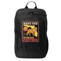 Save The Florida Panther Retro Wildlife Cougar City Backpack