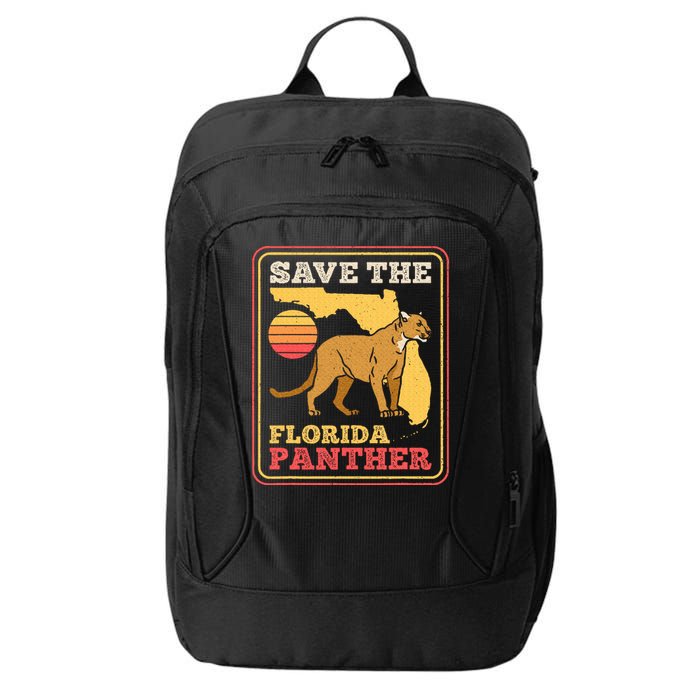 Save The Florida Panther Retro Wildlife Cougar City Backpack