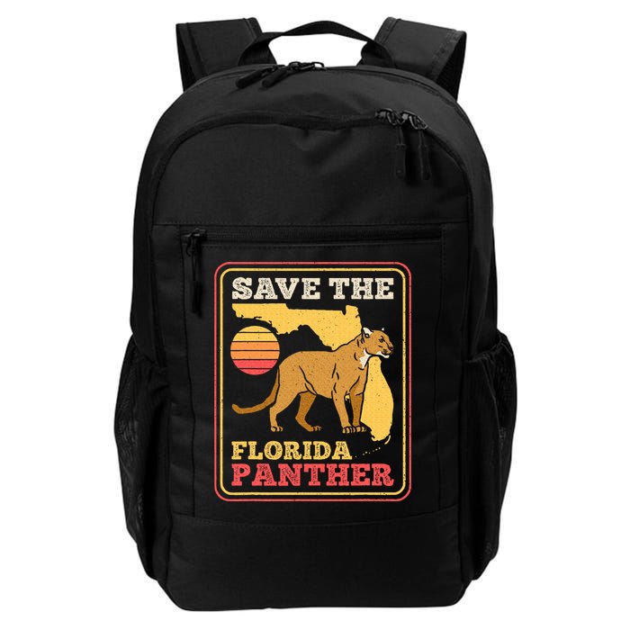 Save The Florida Panther Retro Wildlife Cougar Backpack