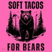Soft Tacos For Bears Funny Camping Stripe Pom Pom Beanie