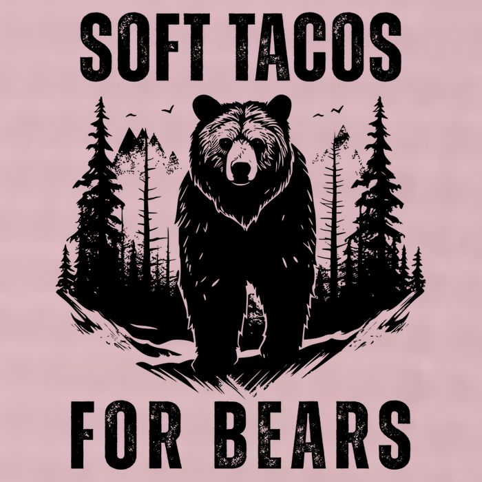 Soft Tacos For Bears Funny Camping 25L Jumbo Tote