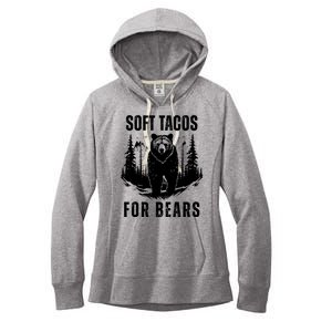 Soft Tacos For Bears Funny Camping Women's Fleece Hoodie