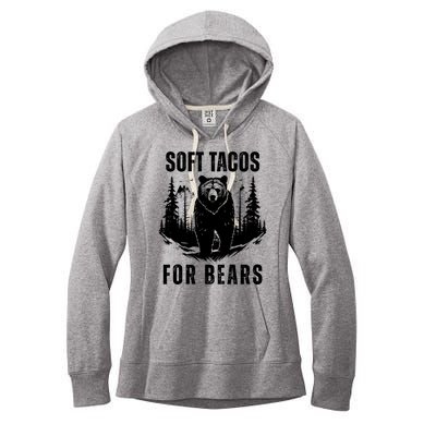 Soft Tacos For Bears Funny Camping Women's Fleece Hoodie