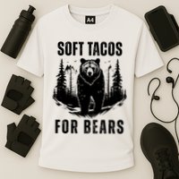 Soft Tacos For Bears Funny Camping Cooling Performance Crew T-Shirt