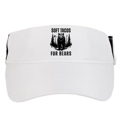 Soft Tacos For Bears Funny Camping Adult Drive Performance Visor