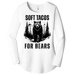 Soft Tacos For Bears Funny Camping Women's Perfect Tri Tunic Long Sleeve Shirt