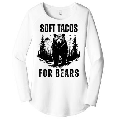 Soft Tacos For Bears Funny Camping Women's Perfect Tri Tunic Long Sleeve Shirt