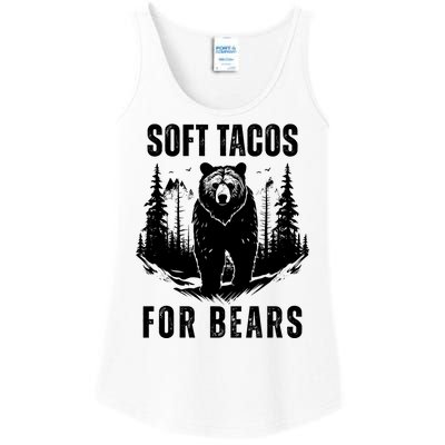 Soft Tacos For Bears Funny Camping Ladies Essential Tank