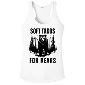 Soft Tacos For Bears Funny Camping Ladies PosiCharge Competitor Racerback Tank