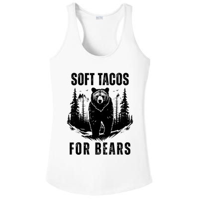 Soft Tacos For Bears Funny Camping Ladies PosiCharge Competitor Racerback Tank