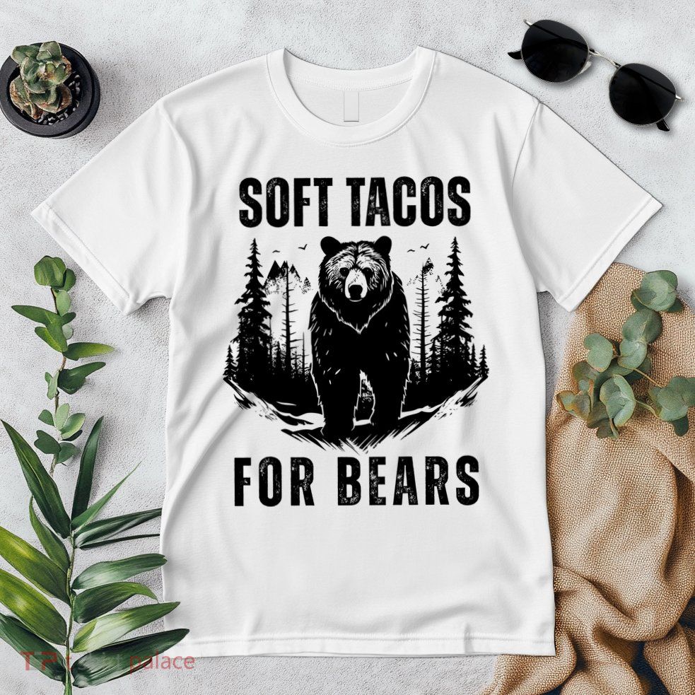 Soft Tacos For Bears Funny Camping Premium T-Shirt