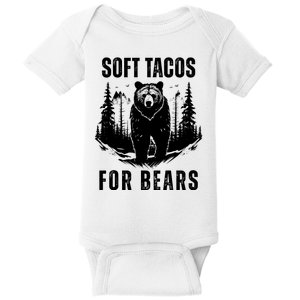 Soft Tacos For Bears Funny Camping Baby Bodysuit