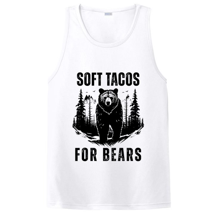 Soft Tacos For Bears Funny Camping PosiCharge Competitor Tank