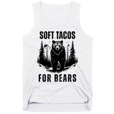 Soft Tacos For Bears Funny Camping Tank Top