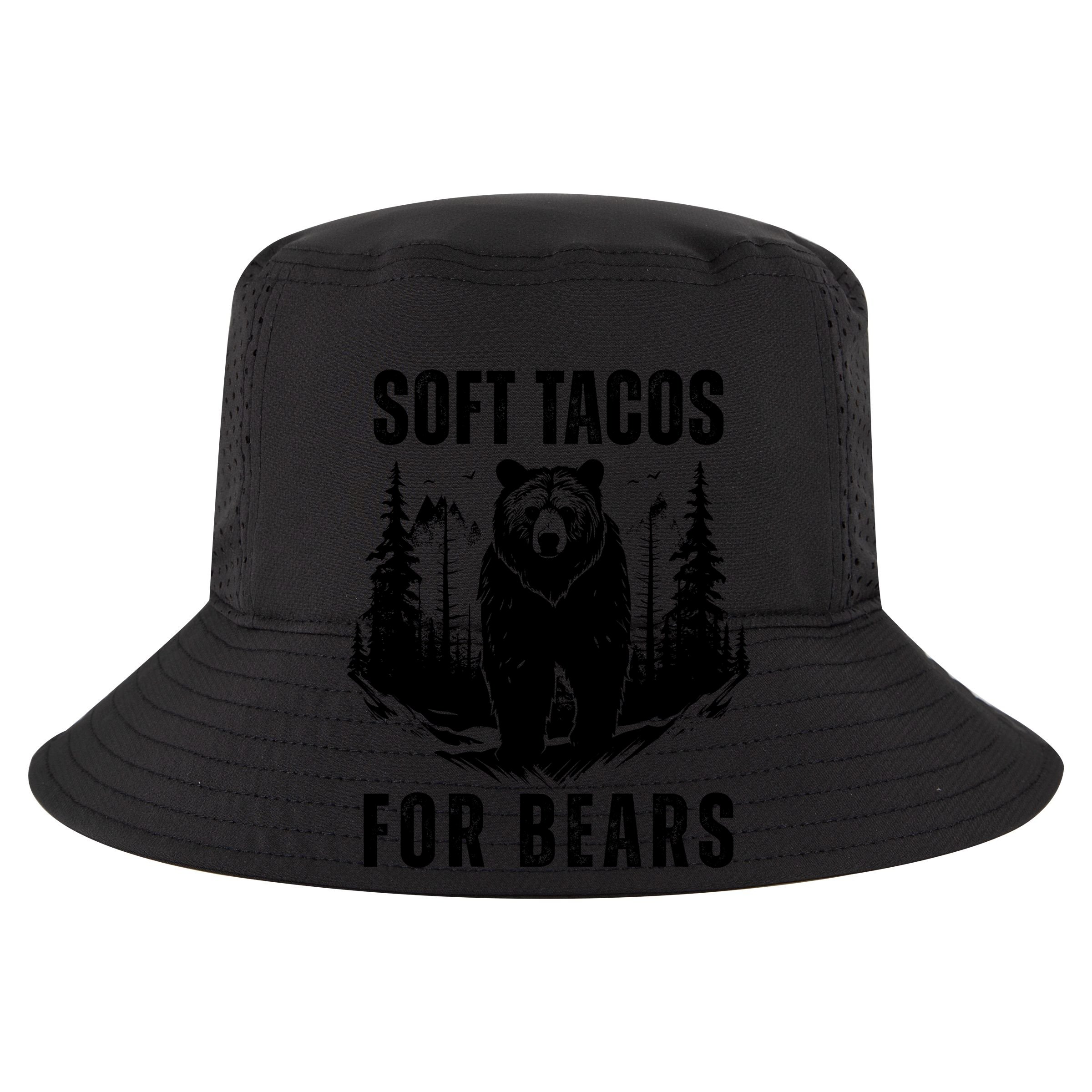 Soft Tacos For Bears Funny Camping Women's Crop Top Tee