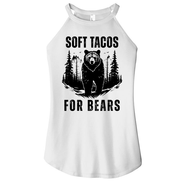 Soft Tacos For Bears Funny Camping Women's Perfect Tri Rocker Tank