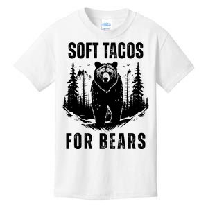 Soft Tacos For Bears Funny Camping Kids T-Shirt