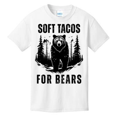 Soft Tacos For Bears Funny Camping Kids T-Shirt