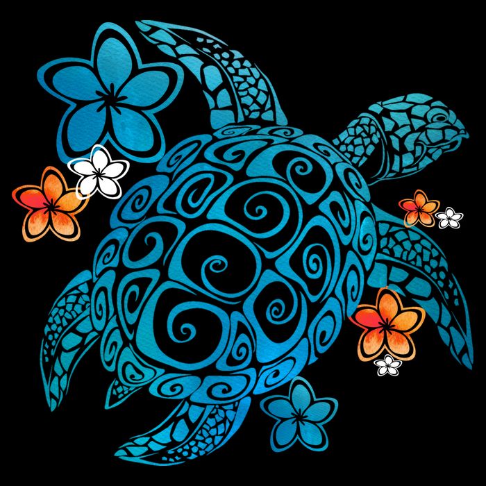 Sea Turtle Floral Tropical Pattern 16 in Basic Backpack