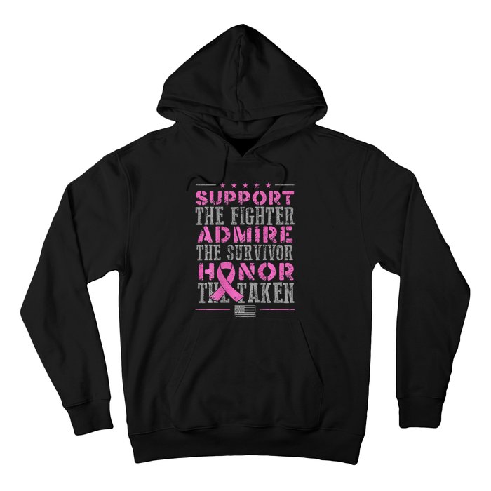 Support The Fighters Admire The Survivors Honor Hoodie