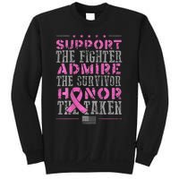 Support The Fighters Admire The Survivors Honor Sweatshirt