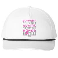 Support The Fighters Admire The Survivors Honor Snapback Five-Panel Rope Hat