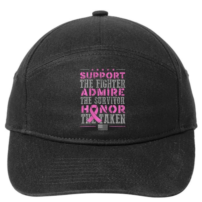 Support The Fighters Admire The Survivors Honor 7-Panel Snapback Hat