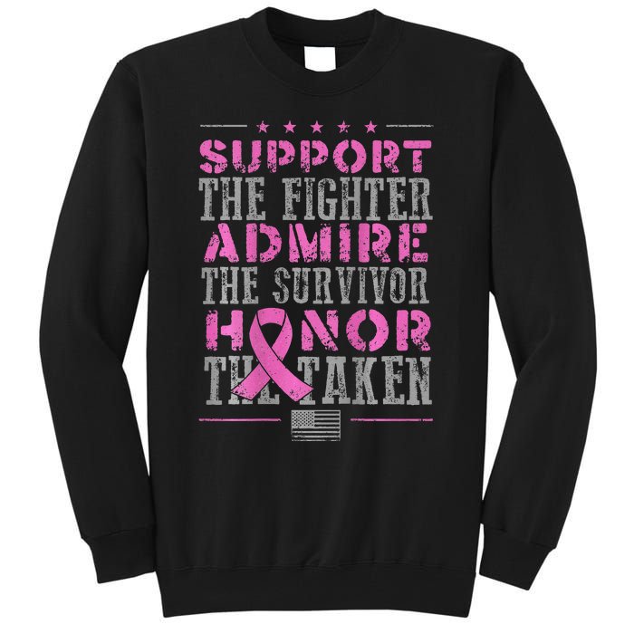 Support The Fighters Admire The Survivors Honor Tall Sweatshirt