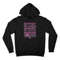 Support The Fighters Admire The Survivors Honor Tall Hoodie