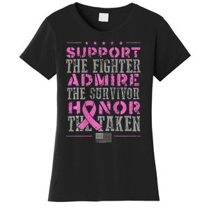 Support The Fighters Admire The Survivors Honor Women's T-Shirt